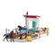 Schleich Horse Club: Horse Box With Mare & Foal - 34 Piece Playset, Horse Stall Stable Extension, Horse Figurines & Accessories, Pony Toys Kids Age 5+